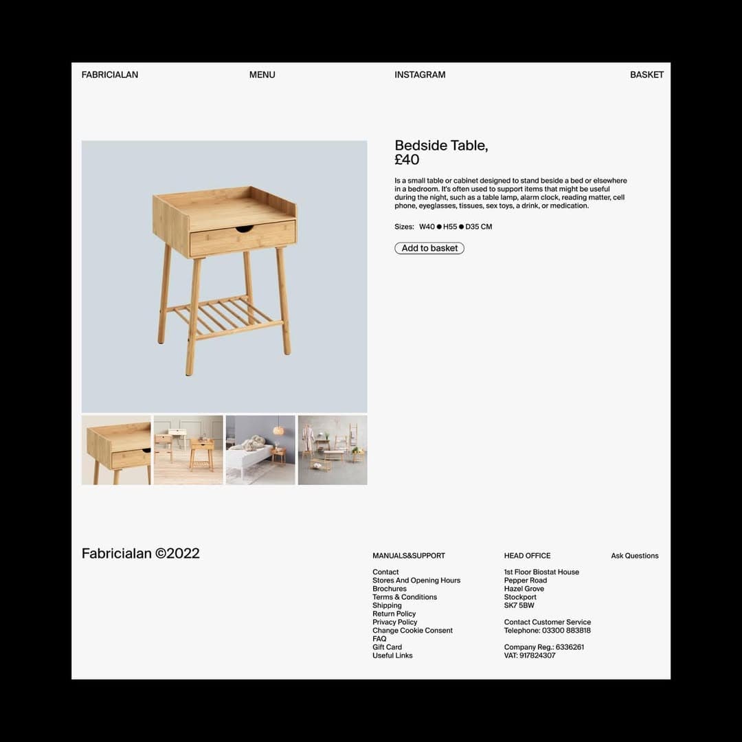 Furniture brand visual exploration
